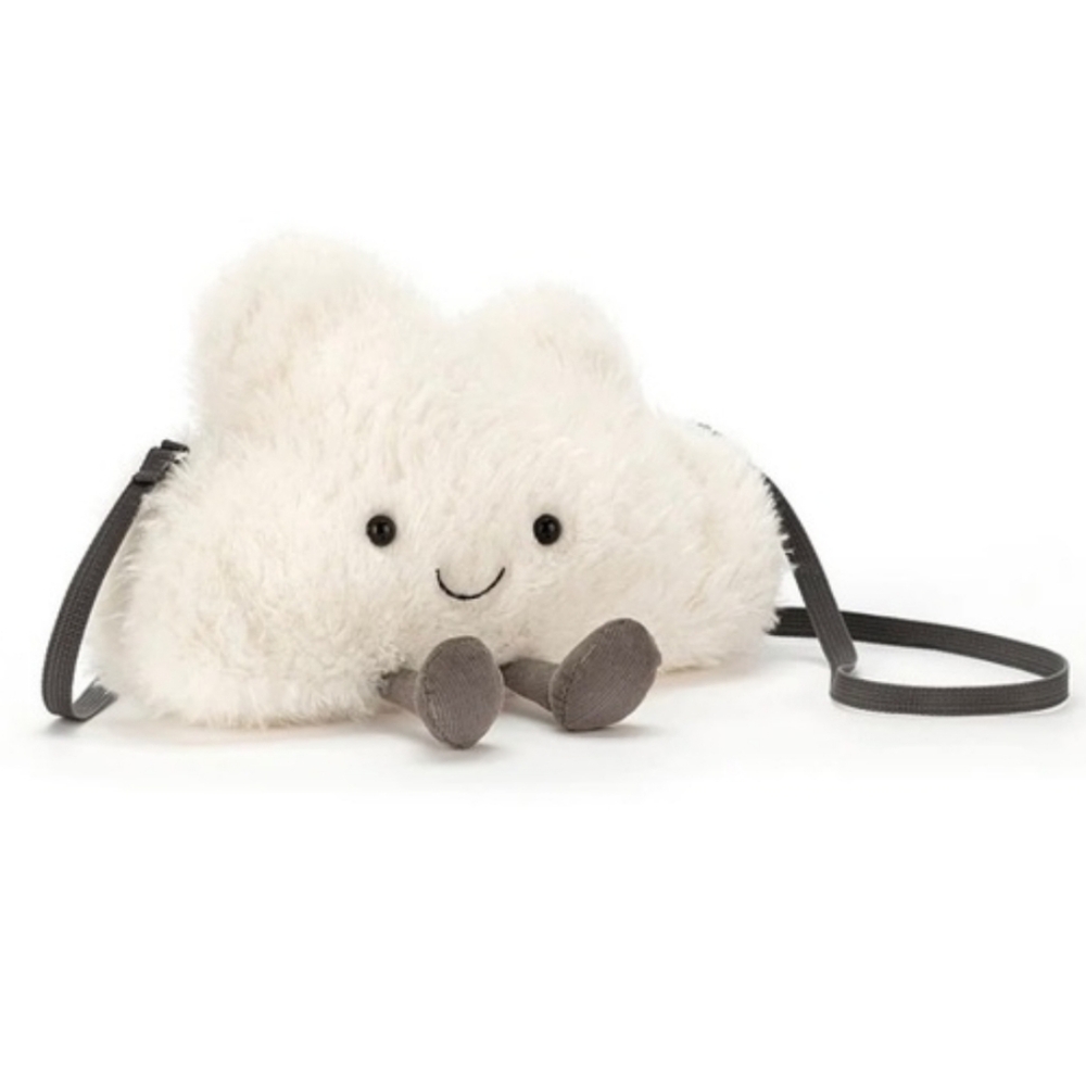 NWT Jellycat Amuseable Cloud Bag Purse Whimsical White